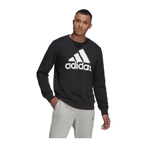 männer pullover adidas sweatshirt white black 284534 weiß schwarz|Adidas Man Essentials Fleece Sweatshirt .